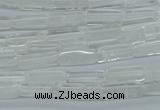 CCU516 15.5 inches 4*13mm cuboid white crystal beads wholesale