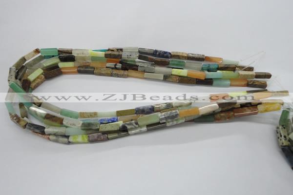 CCU526 15.5 inches 4*13mm cuboid mixed gemstone beads wholesale