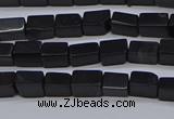 CCU700 15.5 inches 4*6mm cuboid black stone beads wholesale