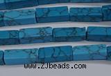 CCU725 15.5 inches 4*13mm cuboid imitation turquoise beads wholesale