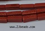 CCU727 15.5 inches 4*13mm cuboid goldstone beads wholesale