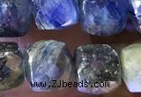 CCU819 15 inches 6mm faceted cube kyanite beads