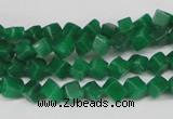 CCU92 15.5 inches 4*4mm cube dyed white jade beads wholesale