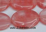 CCY160 15.5 inches 22*33mm oval cherry quartz beads wholesale