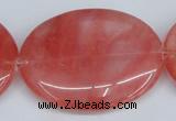 CCY161 15.5 inches 35*45mm oval cherry quartz beads wholesale