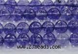 CCY602 15.5 inches 8mm faceted round blue cherry quartz beads