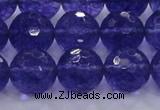 CCY607 15.5 inches 18mm faceted round blue cherry quartz beads