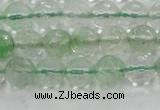 CCY612 15.5 inches 8mm faceted round green cherry quartz beads