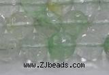 CCY615 15.5 inches 14mm faceted round green cherry quartz beads