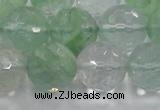 CCY617 15.5 inches 18mm faceted round green cherry quartz beads