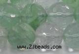 CCY618 15.5 inches 20mm faceted round green cherry quartz beads