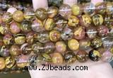 CCY644 15.5 inches 12mm round volcano cherry quartz beads