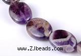 CDA02 15*20mm oval dogtooth amethyst quartz beads Wholesale