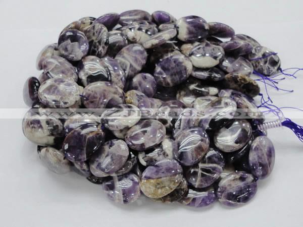 CDA10 15.5 inches 22*30mm oval dogtooth amethyst quartz beads