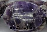 CDA12 15.5 inches 35*50mm oval dogtooth amethyst quartz beads