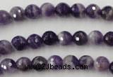 CDA151 15.5 inches 6mm faceted round dogtooth amethyst beads