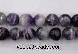 CDA153 15.5 inches 10mm faceted round dogtooth amethyst beads