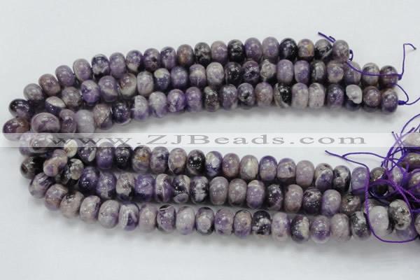 CDA19 15.5 inches 10*14mm rondelle dogtooth amethyst quartz beads