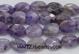 CDA322 15.5 inches 7*9mm faceted oval dyed dogtooth amethyst beads