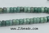 CDB06 15.5 inches 4*6mm wheel natural new dragon blood jasper beads
