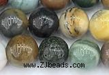 CDB111 15 inches 8mm round new dragon blood jasper beads