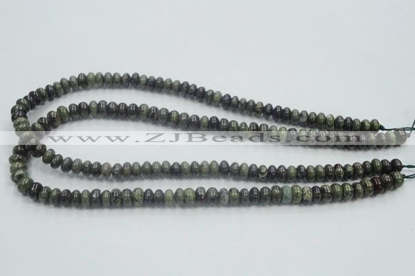 CDB201 15.5 inches 5*8mm rondelle natural dragon blood jasper beads