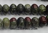 CDB202 15.5 inches 8*12mm rondelle natural dragon blood jasper beads