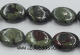 CDB212 15.5 inches 15*20mm oval natural dragon blood jasper beads