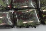 CDB223 15.5 inches 22*30mm rectangle natural dragon blood jasper beads