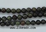 CDB228 15.5 inches 6mm round natural dragon blood jasper beads