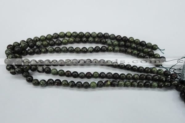 CDB229 15.5 inches 8mm round natural dragon blood jasper beads