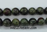 CDB230 15.5 inches 10mm round natural dragon blood jasper beads