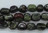 CDB236 15.5 inches 8*12mm nuggets natural dragon blood jasper beads