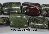 CDB244 15.5 inches 18*25mm rectangle natural dragon blood jasper beads