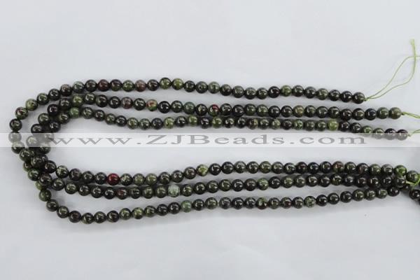 CDB250 15.5 inches 6mm round natural dragon blood jasper beads