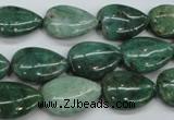 CDB33 15.5 inches 13*18mm flat teardrop new dragon blood jasper beads