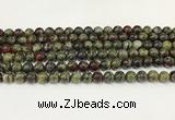 CDB342 15.5 inches 8mm round dragon blood jasper beads wholesale