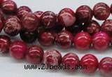 CDE03 15.5 inches 8mm round dyed sea sediment jasper beads