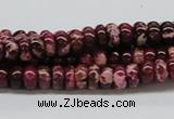 CDE06 15.5 inches 4*8mm rondelle dyed sea sediment jasper beads