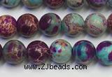 CDE1056 15.5 inches 6mm round sea sediment jasper beads wholesale