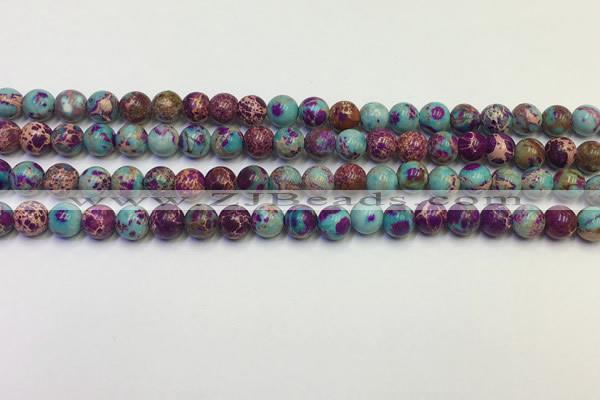 CDE1056 15.5 inches 6mm round sea sediment jasper beads wholesale