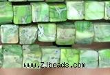 CDE1205 15.5 inches 4.5mm - 5mm cube sea sediment jasper beads