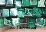 CDE1206 15.5 inches 4.5mm - 5mm cube sea sediment jasper beads