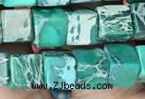 CDE1216 15.5 inches 6mm - 6.5mm cube sea sediment jasper beads