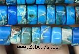 CDE1234 15.5 inches 3*6mm heishi sea sediment jasper beads
