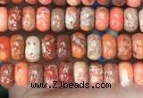 CDE1250 15.5 inches 2.5*4mm rondelle sea sediment jasper beads