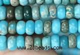 CDE1254 15.5 inches 2.5*4mm rondelle sea sediment jasper beads