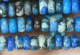 CDE1256 15.5 inches 2.5*4mm rondelle sea sediment jasper beads