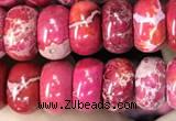 CDE1272 15.5 inches 5*8mm rondelle sea sediment jasper beads