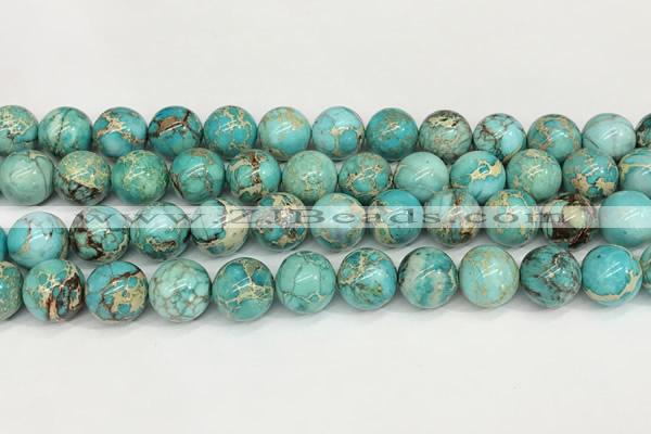 CDE1370 15.5 inches 12mm round sea sediment jasper beads wholesale